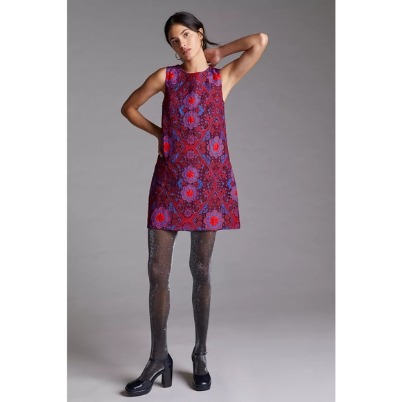 Anthropologie Dresses & Skirts - NWT Anthropologie Eva Franco Eyelet Floral Lace Mini Sheath Dress Size 8